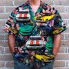 Custom Muscle Car Photo Hawaiian Shirt, Tropical Plants And Hibiscus Flowers Pattern, Summer Gift