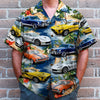 Custom Muscle Car Photo Hawaiian Shirt, Custom Up To 5 Photos, Gift For Car Lovers