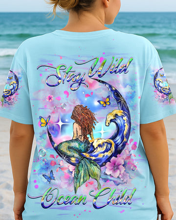 STAY WILD OCEAN CHILD MERMAID ALL OVER PRINT - YHHG2905252