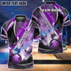 BlueJose Bowling And Pins Dejavu Drift Multicolor Customized Name 3D Shirt (4 Colors)