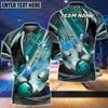 BlueJose Bowling And Pins Dejavu Drift Multicolor Customized Name 3D Shirt (4 Colors)