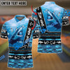 BlueJose Bowling And Pins Fury Shark Multicolor Customized Name 3D Shirt (4 Colors)
