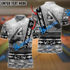 BlueJose Bowling And Pins Fury Shark Multicolor Customized Name 3D Shirt (4 Colors)