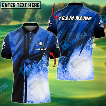 BlueJose Golf Abstract Grunge Texture Customized Name, Team Name 3D Shirts (4 Colors)
