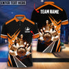 BlueJose Water Bowling and Pins Layer Personalized Name and Team Name 3D Shirt (4 Colors)