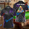 BlueJose Billiards Ball 8 Pro Tournament 2 Personalized Name, Team Name Shirt (6 Colors)