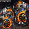 BlueJose Darts Wall Of Flame War Personalized Name, Team Name Shirt (5 Colors)