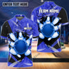 BlueJose Bowling Broken Pins Colorful Multicolor Customized Name 3D Shirt, Personalized Shirts For Bowling Players