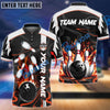 BlueJose Bowling And Pins Vengeful Flame Customized Name 3D Shirt (6 Colors)