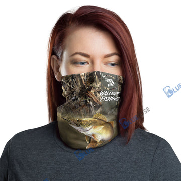 BlueJose Walleye Fishing Nature Neck Gaiter