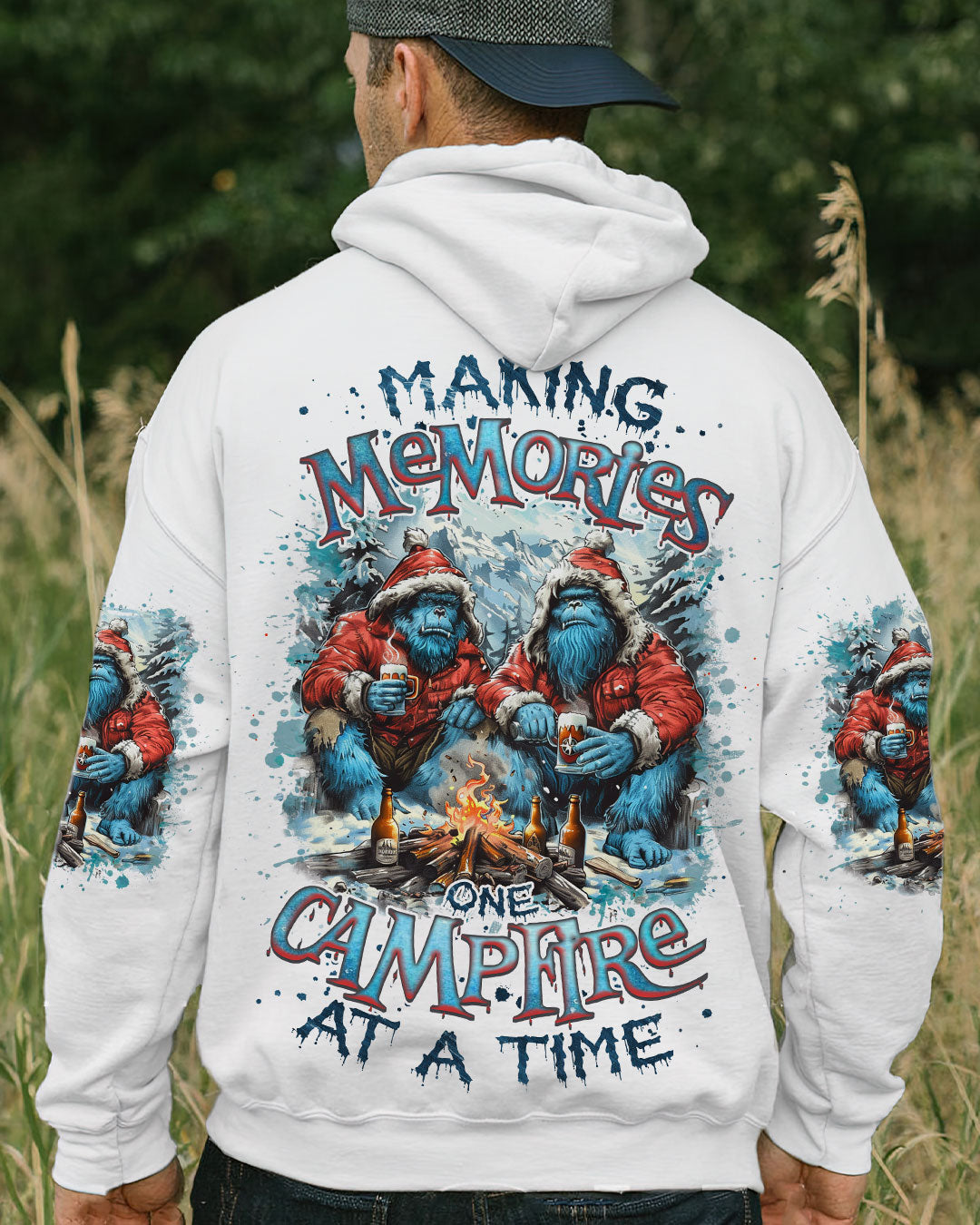 MAKING MEMORIES ONE CAMPFIRE AT A TIME BIGFOOT  ALL OVER PRINT - TLNZ2310241