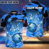 BlueJose Bowling And Pins Tornado Throw Customized Name 3D Shirt ( 5 Colors)