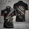BlueJose Darts Black And Gray Personalized Name Shirt