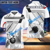 BlueJose Bowling And Pins Lines Pattern Customized Name 3D Shirt ( 6 Colors)