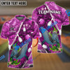 BlueJose Bowling And Pins Dolphin Of The Sea Multicolor Customized Name 3D Shirt