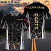 BlueJose Darts Black Gold  Personalized Name, Team Name 3D Shirt (4 Colors)