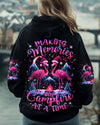 MAKING MEMORIES ONE CAMPFIRE AT A TIME FLAMINGO CHRISTMAS  ALL OVER PRINT - TLNZ3110242