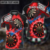 BlueJose Darts Wall Of Flame War Personalized Name, Team Name 3D Shirt ( 5 Colors)