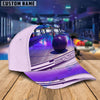 BlueJoses Purple Bowling Ball Personalized Name Cap
