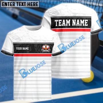 BlueJose Pickleball White Out Personalized Name, Team Name Unisex Shirt