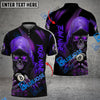 BlueJose Billiards Ball 8 Grim Reaper Skull Personalized Name, Team Name Unisex Shirt ( 6 Colors )