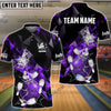 BlueJose Bowling And Pins Broken Glass Mound Jubilee Customized Name 3D Shirt