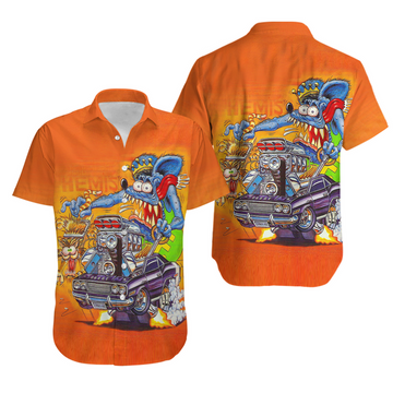 Bluejose Rat fink and the Hot Rod story Unisex Hawaiian Shirt
