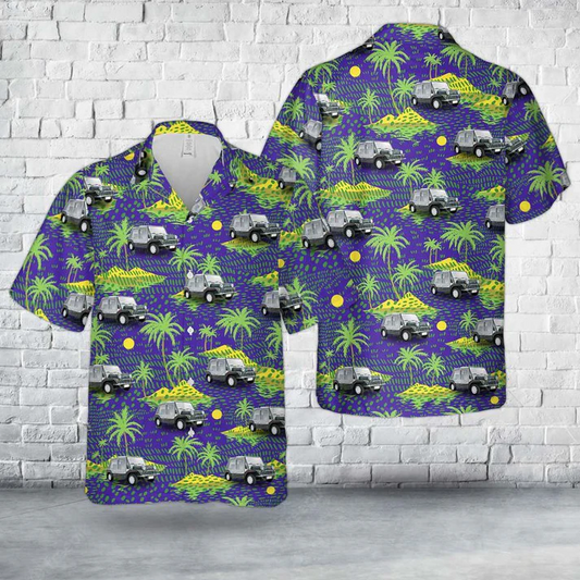 Bluejose Custom Car 1990-1993 Cagiva Moke Car Hawaiian Shirt