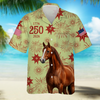 BlueJose Personalized USA 250 Anniversary 1776-2026 Hawaii Shirt For Farmer, Horse Lovers