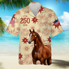 BlueJose Personalized USA 250 Anniversary 1776-2026 Hawaii Shirt For Farmer, Horse Lovers