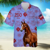 BlueJose Personalized USA 250 Anniversary 1776-2026 Hawaii Shirt For Farmer, Horse Lovers