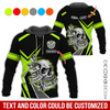 BlueJose Darts Skull Personalized Name, Team Name Hoodie