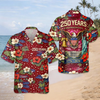 BlueJose Custom Name 250 Years Semiquincentennial Eagles Tropical Hawaii Shirt
