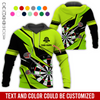 BlueJose Lightning Pattern Darts Personalized Name, Team Name Hoodie