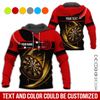 BlueJose Brown Dartboards Personalized Name, Team Name Hoodie