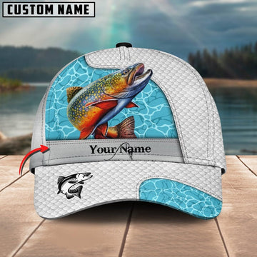 Bluejose Trout Fishing White Blue Water Sport Personalized Cap
