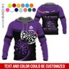 BlueJoseI Play Darts Because I Like It Personalized Name, Team Name Hoodie