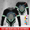 BlueJose Thunder Vortex Darts Personalized Name, Team Name Zipper Hoodie Hoodie