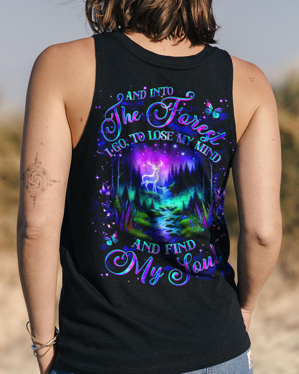 AND INTO THE FOREST I GO DEER ALL OVER PRINT - YHHG1609254