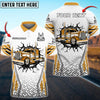 Bluejose Truck Crack Multicolor Personalized Name Polo Shirt For Truck Driver