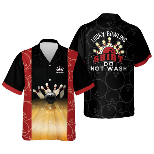 BlueJoses Lucky Bowling Shirt Do Not Wash Personalized Name Hawaiian Shirt