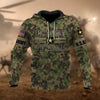 BlueJose Premium U.S Multiple Service Veteran Hoodie