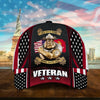 BlueJose Premium U.S Multiple Service Veteran 3D Cap PVC240201