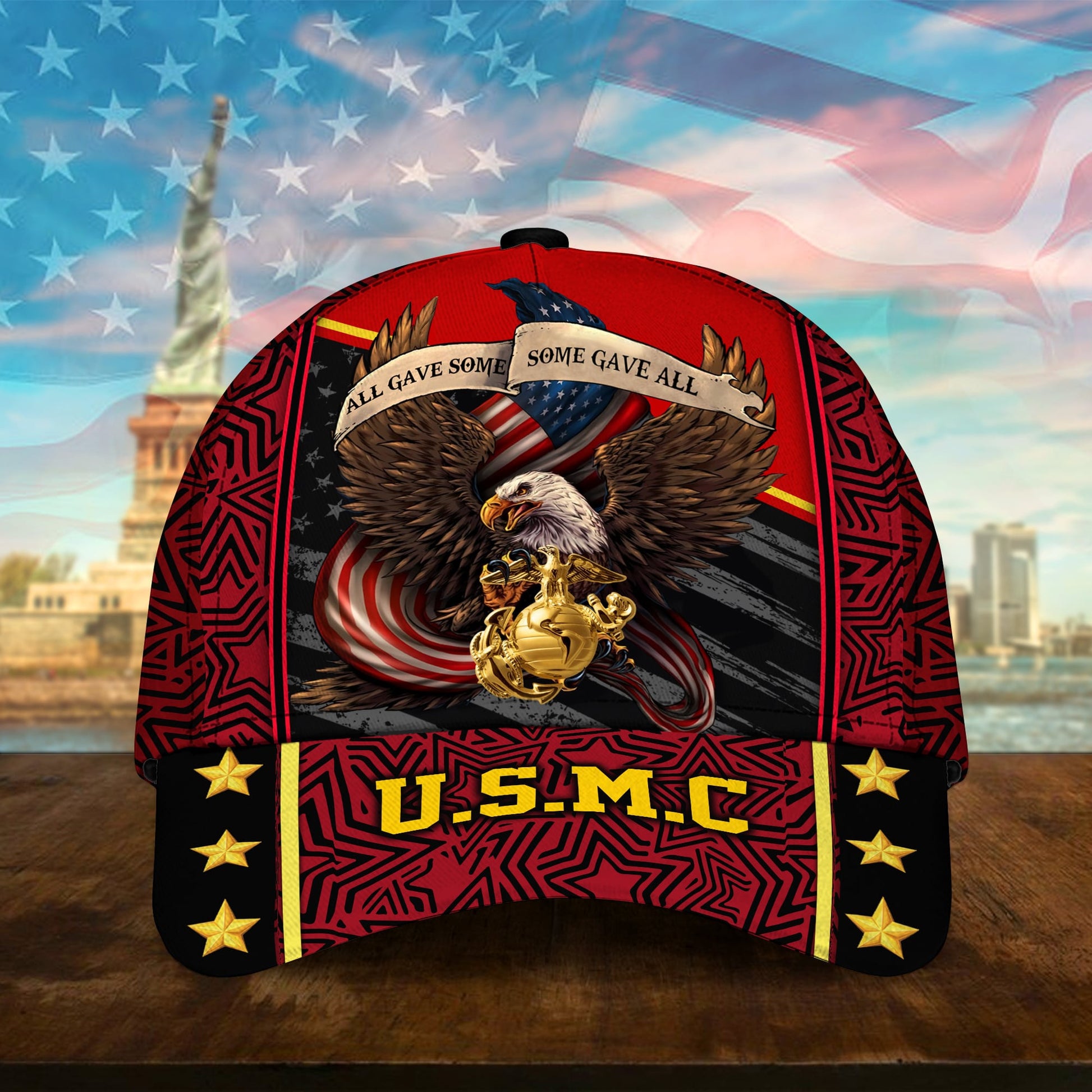 BlueJose Premium U.S Multiple Service Veteran 3D Cap PVC280201