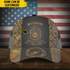 BlueJose Premium Personalise U.S Multiple Service Veteran 3D Cap PVC240301