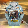 BlueJose Unique All Gave Some US Veteran Zip Hoodie
