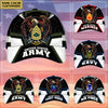 BlueJose Premium Personalized Custom Rank US Veteran Cap APVC220701