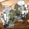 BlueJose Premium Proudly Served US Veteran Zip Hoodie