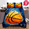 BlueJose Personalized Basketball Ball Modern Art Custom Name Duvet Cover Bedding Set