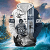 BlueJose Premium Honoring All Who Served US Veteran Zip Hoodie